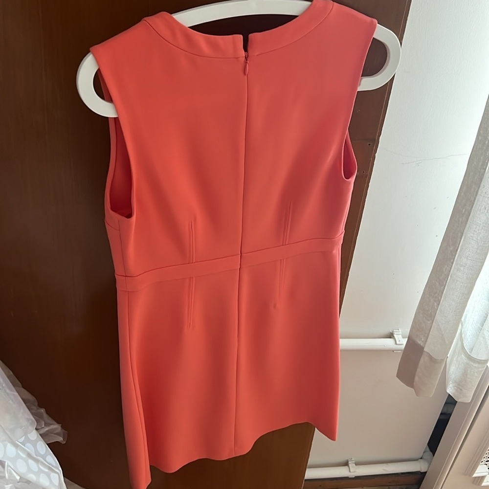 Diane von Furstenberg melon sleeveless sheath midi dress size 4 - Picture 5 of 9